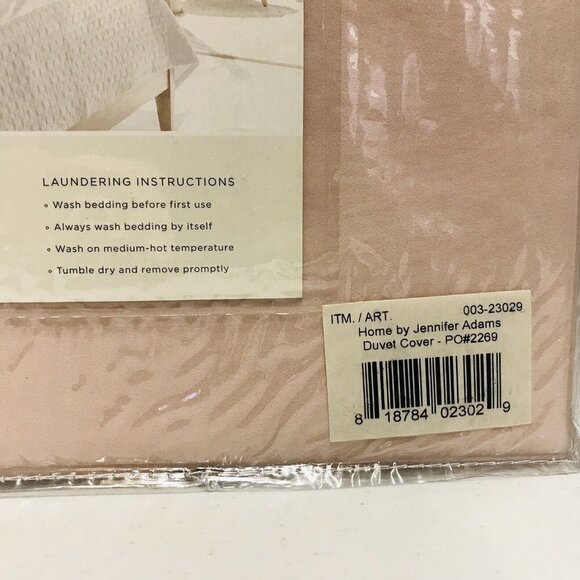 Jennifer Adams Home Eternal Collection Duvet Cover Twin Pink - Picture 5 of 5